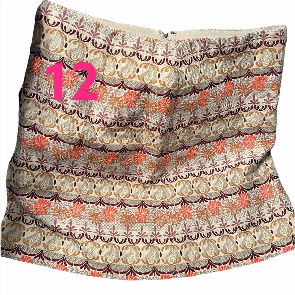 LOFT Multicolor Patterned Skirt